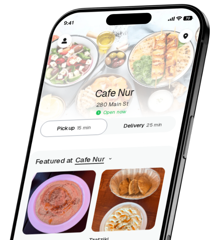 Cafe Nur app preview